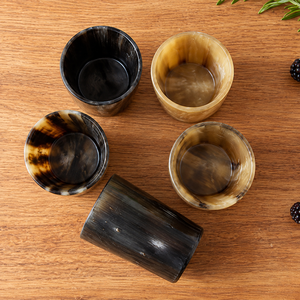 Vaso de cuerno de búfalo real hecho a mano y ecológico, material natural crudo de Uttar Pradesh - REHMAN CRAFT - Product Image 5