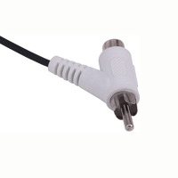 2 RCA erkek 2 RCA erkek + RCA kadın Piggyback uzatma ses Video AV adaptör kablosu