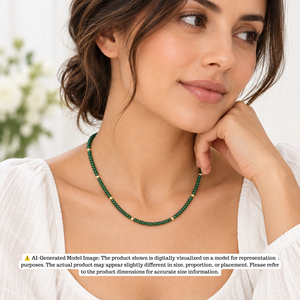 Aventurina Verde Facetada en Forma de Rondelle, Plata de Ley 925, Chapado en Oro de 18K, Cuentas Ajustables Hechas a Mano, Regalo Clásico de Boda - Product Image 2