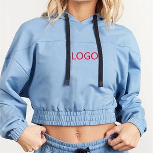 Sudadera con media cremallera de alta calidad para mujer, de manga larga, cuello alto, lisa, de algodón, para otoño, estilo deportivo, fabricada a medida - Product Image 3