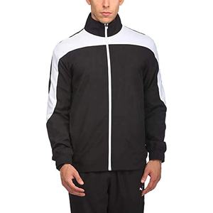 En gros Survêtements en nylon 2 pièces coupe-vent patchwork avec fermeture éclair, comprenant veste et pantalon cargo - Product Image 1