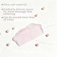 Pelindung Bulu Mata Glitter Lash Lift Korea, Pelindung Jelly Lengket untuk Lash Lift, Label Pribadi, Bantalan Lash Lift Ultra Flat yang Melembutkan