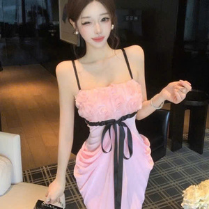 Robe longue élégante et confortable pour femme, style décontracté ou habillé, lavable, taille naturelle, en soie, à manches courtes, type polo - Product Image 4