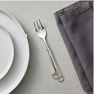 Ensemble de fourchettes élégantes en acier inoxydable, finition miroir haute brillance, résistantes à la rouille, couverts de mariage, design couleur argent - Product Image 3