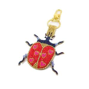 Handmade Colorful Beaded Keychain Fashionable <b>Key</b> <b>Ring</b> Bag Charm Accessory - Product Image 1