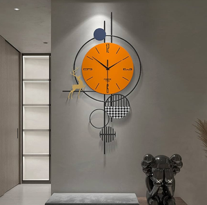 Reloj de pared metálico de alta calidad que agrega una sensación de orden y ritmo a las rutinas diarias. - Product Image 4