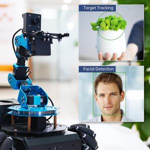 ชุดแขนหุ่นยนต์ Raspberry Pi AI พร้อมระบบ FPV Vision, แขน 6DOF และแชสซี Mecanum แบบ 4WD - Product Image 5