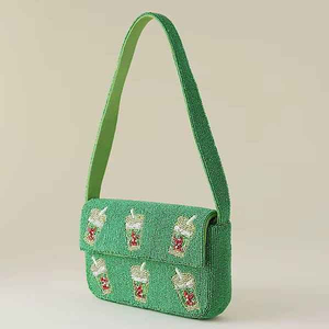 Sac à main en toile brodée de perles fait main pour femme - Sangle de luxe personnalisable pour les voyages en extérieur par MULTI CRAFT - Product Image 4