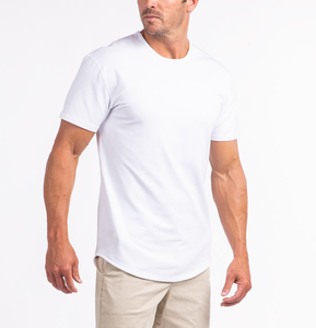 Nouveau design 2026 – T-shirt tricoté sur mesure de qualité supérieure à ourlet incurvé et queue tombante, séchage rapide – OEM/ODM disponible - Product Image 4