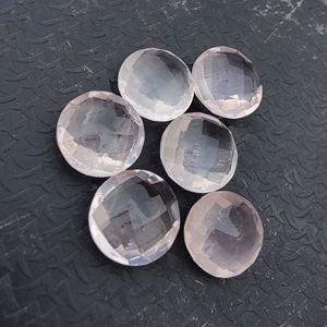 Quartz Rose Naturel Briolette Taille Checker Calibré, Pierre Précieuse Ronde de Qualité en Gros Toutes Tailles - Product Image 3