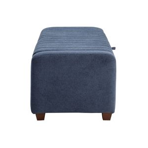 Contemporaneo 1 pezzo blu bouclé panca imbottita con cornice interna durevole in compensato per mobili da soggiorno - Product Image 5