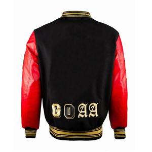 เสื้อแจ็คเก็ตเบสบอลปักลายสำหรับผู้ชาย แฟชั่นสไตล์วาร์ซิตี้และบอมเบอร์แจ็คเก็ต  รับออกแบบและปักโลโก้เสื้อวาร์ซิตี้ - Product Image 6