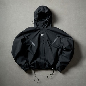 Premium Quality Custom Full Zip Reversible Windbreaker <b>Jacket</b> 100% Polyester Custom Color Block Breathable Woven Fabric - Product Image 4
