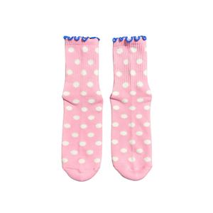 Chaussettes Pilates Antidérapantes en Coton pour Femmes, Logo Personnalisé, Usage Quotidien Automne, Volants, Fabricant VN - Product Image 2