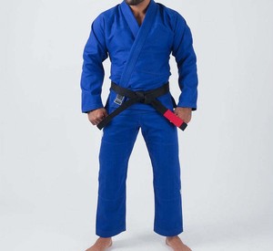 Kimono de Judo Azul Personalizado para Hombre, 100% Algodón, Corte Regular, con Logotipo Impreso por Transferencia Térmica, Ropa de Artes Marciales para Adultos - Product Image 3