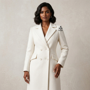 Heritage Masonic Regalia Delta Sigma Greek Apparel Cotton Polyester Embroidered <b>Blazer</b> Coat Women Winter Outerwear - Product Image 1