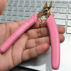 Pince coupante professionnelle robuste pour fil, avec poignée rose doré, coupes à plat, en acier inoxydable, outils de bijouterie - Product Image 3