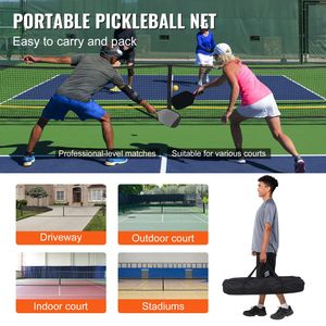 Sistema di Rete da Pickleball Portatile da 22 Piedi, Dimensioni Regolamentari, per Esterni, Resistente alle Intemperie, Telaio in Metallo Stabile, Rete in PE Robusta per il Gioco - Product Image 5