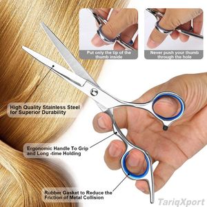 Juego de Tijeras de Peluquería Profesionales de Acero Inoxidable para Diestros, Plegables y Ligeras, Tijeras de Corte y Entresacado para Barbería - Product Image 6