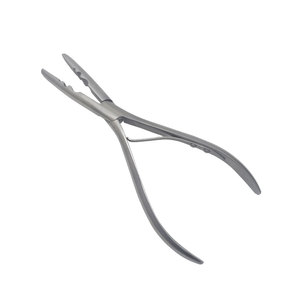 Pince à kératine en acier inoxydable professionnelle pour extensions capillaires, outil de pose et de retrait durable pour salon, pointes de 3 mm et 5 mm - Product Image 1