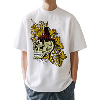 Camiseta de Manga Corta con Cuello Redondo para Hombre, Diseño de Monkey D. Luffy de One Piece, Estampado Animal, Algodón de 200g, Corte Regular