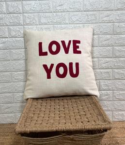 Funda de Cojín Bordada a Mano, Estilo Boho, Color Beige y Rosa, 100% Algodón, Lavable, Decoración para el Hogar y Hoteles - Product Image 4