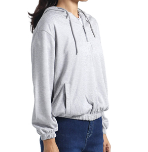 Sudadera con Capucha Personalizada al por Mayor para Gimnasio y Fitness para Mujer, Chaqueta Informal de Punto con Capucha Larga y Bolsillos Laterales para Hacer Ejercicio en Invierno - Product Image 2