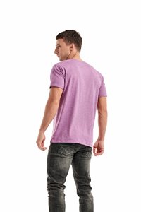T-shirt noir slim fit pour homme, de bonne qualité, 80 % polyester 20 % coton, manches courtes, col rond, 100 % coton tissé - Product Image 6