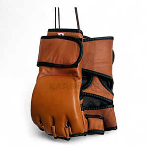 <b>Custom</b> <b>MMA</b> <b>Gloves</b> Open Palm Fight <b>Gloves</b> for Grappling Training Sparring Durable Gym Gear - Product Image 1