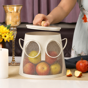 Modern Metal Wire Fruit Basket Luxury Creative Ball-Shaped Storage Bowl For Kitchen Countertop & Dining Table Centerpiece - Product Image 2