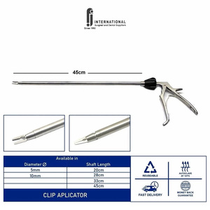 Clip Applicator 45cm Surgical <b>Instrument</b> Manual Reusable for General Surgery CE Certified - Product Image 4