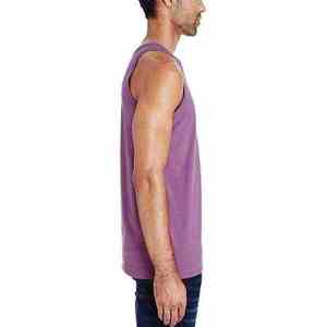 Débardeur de musculation personnalisé pour homme en polyester tricoté respirant et à séchage rapide - Product Image 3