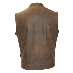 Chaleco de cuero genuino de la mejor calidad para adultos, estilo profesional, chaleco de cuero para hombre disponible a un precio razonable. - Product Image 3