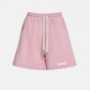 Short de détente personnalisé pour femmes avec poches latérales zippées en molleton brossé super doux avec logo brodé - Product Image 2