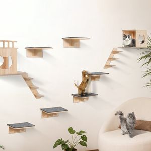 Estantes de pared para gatos con plataformas de salto, camas para gatos, hamacas, muebles para gatos - Rascador para gatos - Product Image 1
