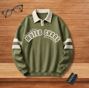 Sudadera con solapa de corte relajado - Product Image 1