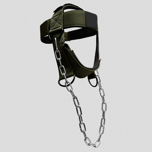 Weight Lifting Men Fitness Strength Exercise <b>Belt</b> <b>Chain</b> Strap Weightlifting Head Neck Harness - Product Image 2