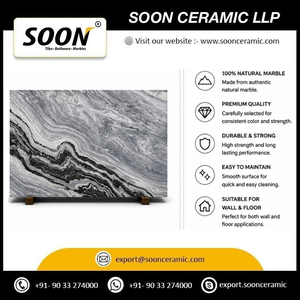 โรงงานเซรามิก SOON ราคาถูกจากโรงงานโดยตรง แผ่นใหญ่ลาย PALISSANDRO FLUTED แคลไซต์ขัดเงา ดีไซน์ทันสมัย เป็นมิตรกับสิ่งแวดล้อม สำหรับห้องนั่งเล่นแบบ 3 มิติ - Product Image 6