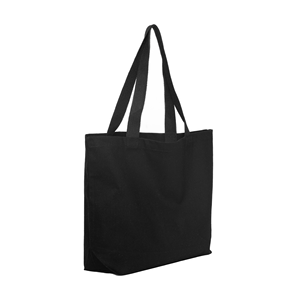 Sac de courses en coton uni |   Sac fourre-tout réutilisable à longue poignée |   Sac de courses promotionnel grande capacité pour les commerçants - Product Image 3