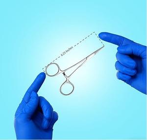 Porte-aiguille en acier inoxydable allemand de haute qualité, à mâchoires françaises, manuel, instruments chirurgicaux de base - Product Image 3