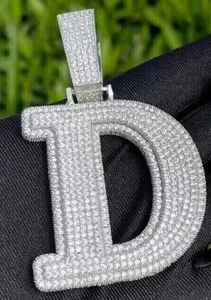 Joyería Hip Hop Personalizada para Hombre, Chapado en Oro de 18K, Plata de Ley 925, Moissanita VVS, Diamante de Laboratorio, Colgante con Inicial de Letra y Nombre - Product Image 4