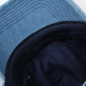 Wholesale Acid Wash Canvas Distressed <b>Cap</b> Custom Logo 6-Panel Street Style Sporty Breathable <b>Waterproof</b> Distressed <b>Caps</b> - Product Image 3
