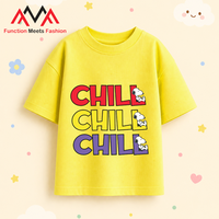 T-shirt décontracté jaune imprimé en provenance du Vietnam |   T-shirt de plage en mélange de coton et de spandex, coupe classique