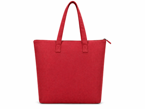 300GSM Red Canvas <b>Tote</b> Bag Large Capacity Eco Friendly Reusable Shopping Bag Custom Logo <b>Zip</b> Closure Heavy Duty Wholesale - Product Image 5