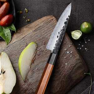 Cuchillo de Chef de Acero Inoxidable Hecho a Mano por el Mejor Proveedor, con Mango de Madera de Olivo y Funda de Cuero - Product Image 4