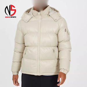 Chaqueta Acolchada con Capucha Desmontable, Resistente al Viento, Cálida para Invierno, con Bolsillos, para Hombre - Product Image 1