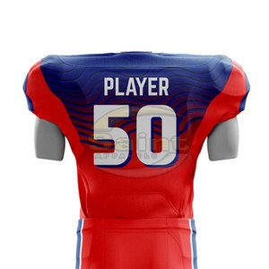 Uniforme de football américain respirant en polyester, best-seller, avec prix de gros bas, vêtements de sport couleur unie - Product Image 6