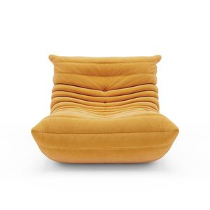 Mid Century Armless Bean Bag Lounger Fireside Chaise Lounge with Foam Modern Chic Design - Product Image 2