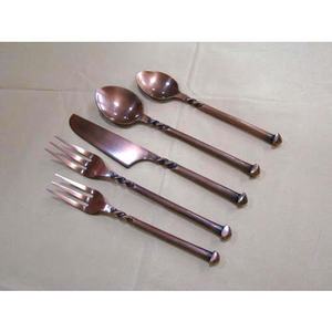 ชุดเครื่องใช้บนโต๊ะอาหารสุดหรูสวยงามทันสมัยทำจากสเตนเลสชุดมีดครึ่งท่อนมีที่จับสวยงาม - Product Image 2