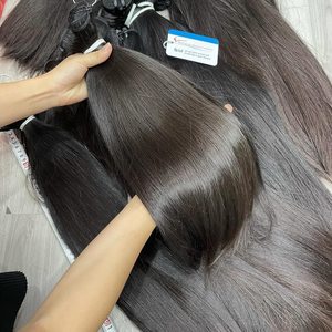 Cabello de Lujo de Donante Único con Trama Recta, 100% Crudo de Calidad, Acabado Liso, Cutículas Limpias, Sin Enredos, Sin Caída, Suministro a Granel - Product Image 4